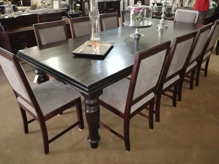 TRIPLE-BULLNOSE-Cascading-TABLE-Lampung-Leg-CYRIL-DINING-CHAIRS