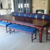STADLER-CARVER-&-DINING-CHAIRS-(Unbuttoned)-&-STADLER-BENCH
