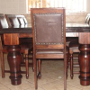 TRIPLE-BULLNOSE-Cascading-TABLE-Stadler-Leg-Heavy-SHARON-DINING-CHAIRS-Unbuttoned-